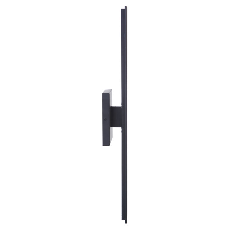 Brushed Aluminum LED Wall Lantern with Clear Shade