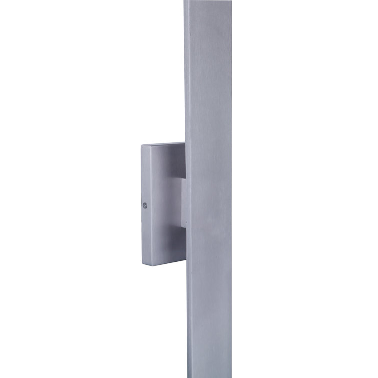 Brushed Aluminum Modern Dimmable LED Wall Sconce