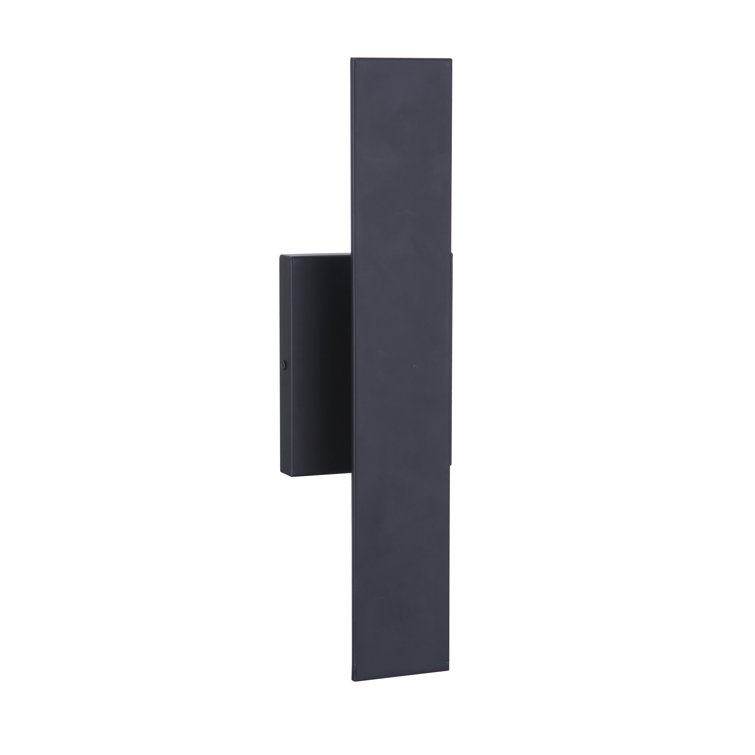 Brushed Aluminum Modern LED Wall Sconce with Clear Shade