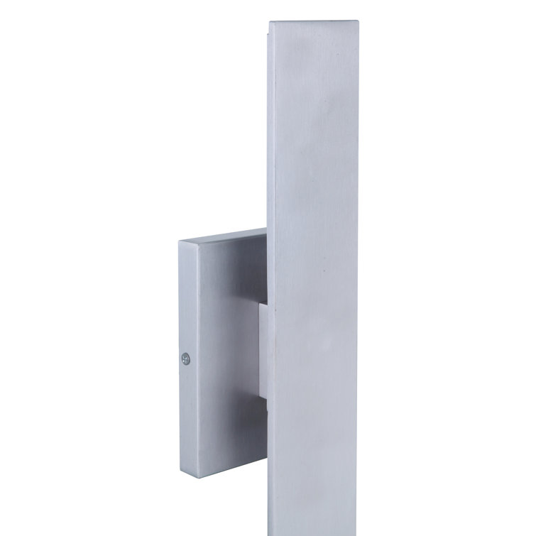 Brushed Aluminum Modern Dimmable LED Wall Sconce