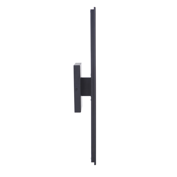 Brushed Aluminum Modern LED Wall Sconce with Clear Shade