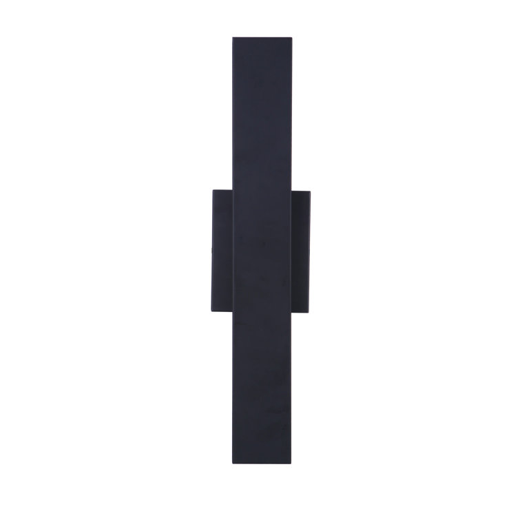 Brushed Aluminum Modern LED Wall Sconce with Clear Shade