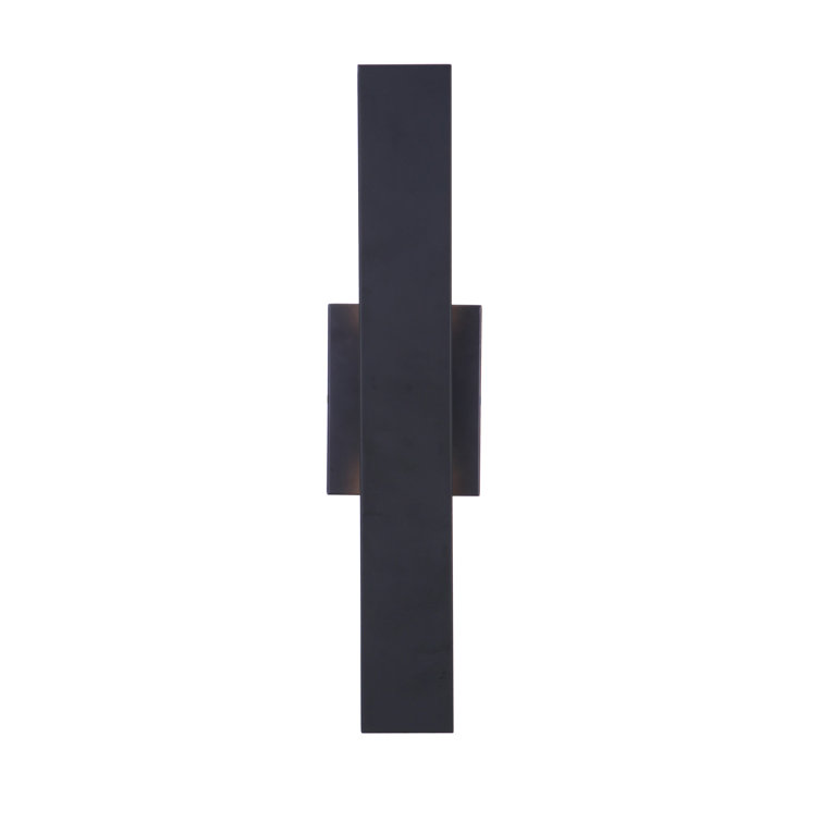 Brushed Aluminum Modern LED Wall Sconce with Clear Shade