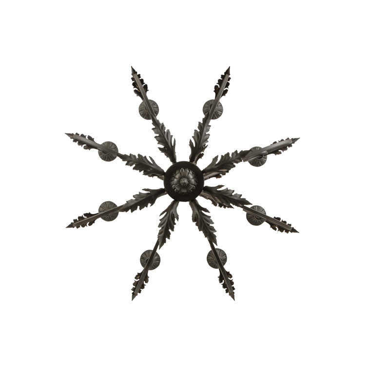 Oil Rubbed Bronze and Crystal 8-Light Candle Chandelier