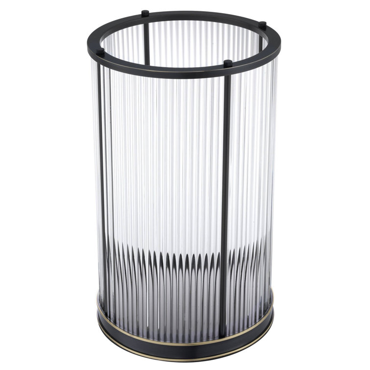 Mayson Large Bronze Glass Hurricane Lantern