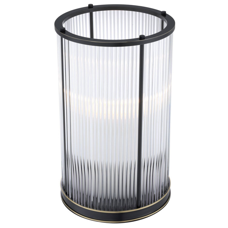 Mayson Large Bronze Glass Hurricane Lantern