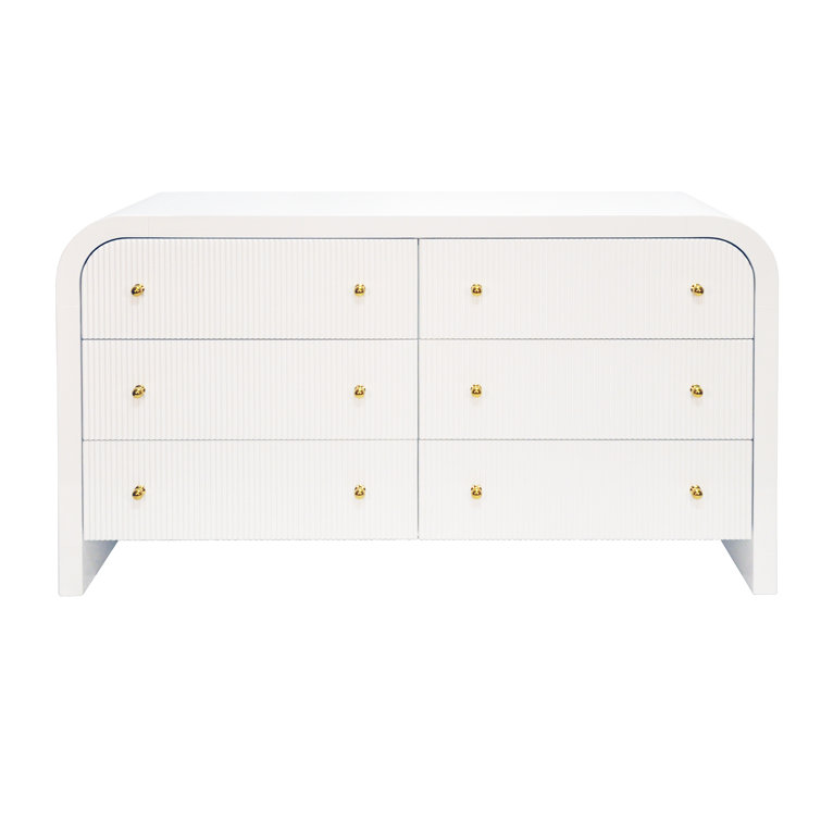Valentina Contemporary 62'' White Lacquer Sideboard