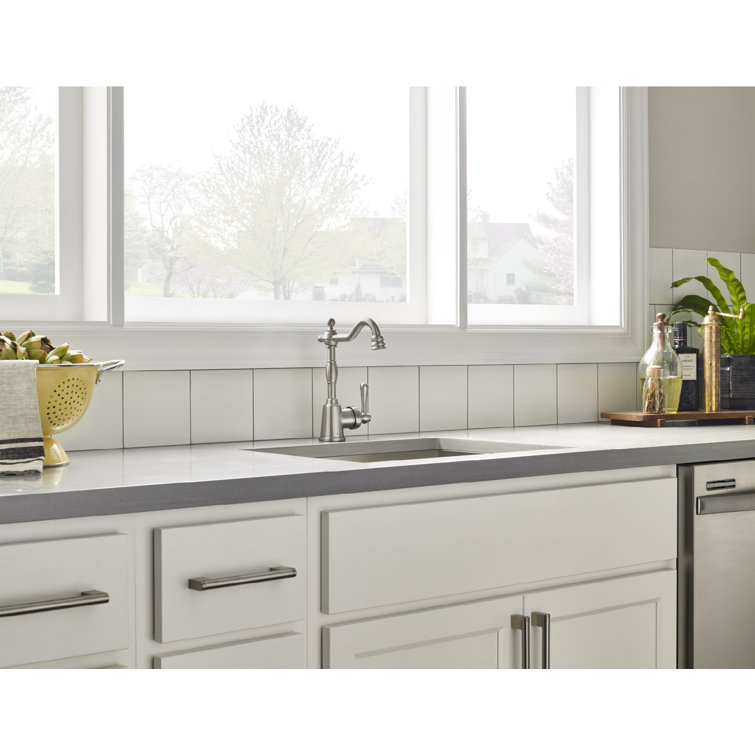 Stainless Steel Single Handle Bar Faucet with Swivel Spout