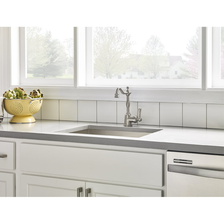 Stainless Steel Single Handle Bar Faucet with Swivel Spout