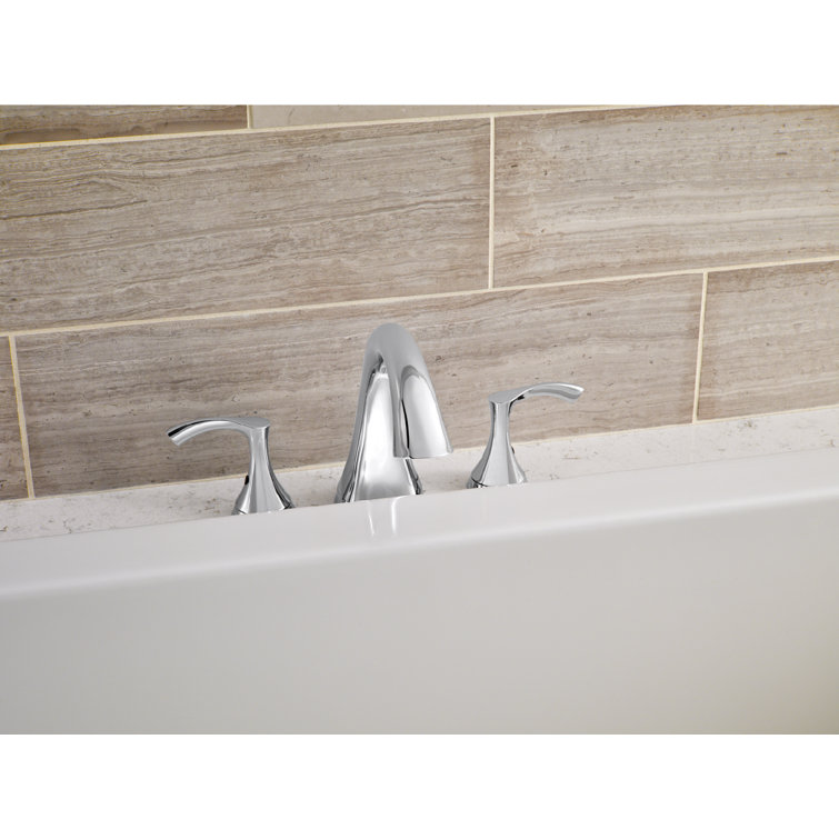 Antioch Chrome Double Handle Roman Tub Faucet Trim Kit