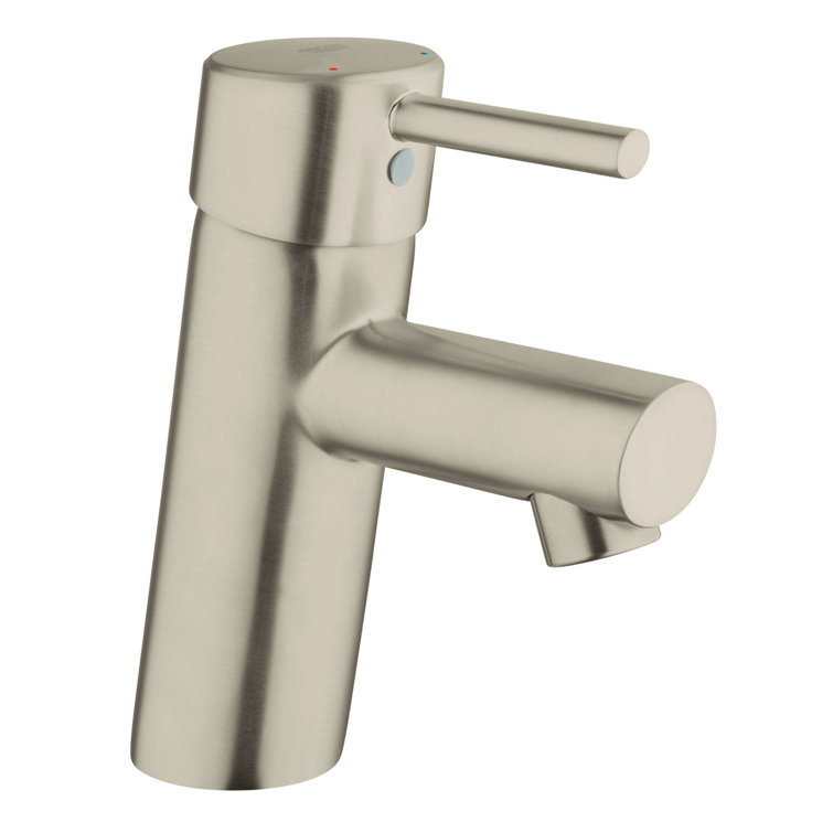 SleekLine Modern Brushed Nickel Single Hole Bathroom Faucet