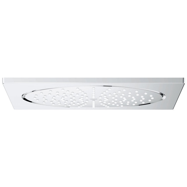 10-Inch Chrome Square Ceiling Mounted Rain Shower Head