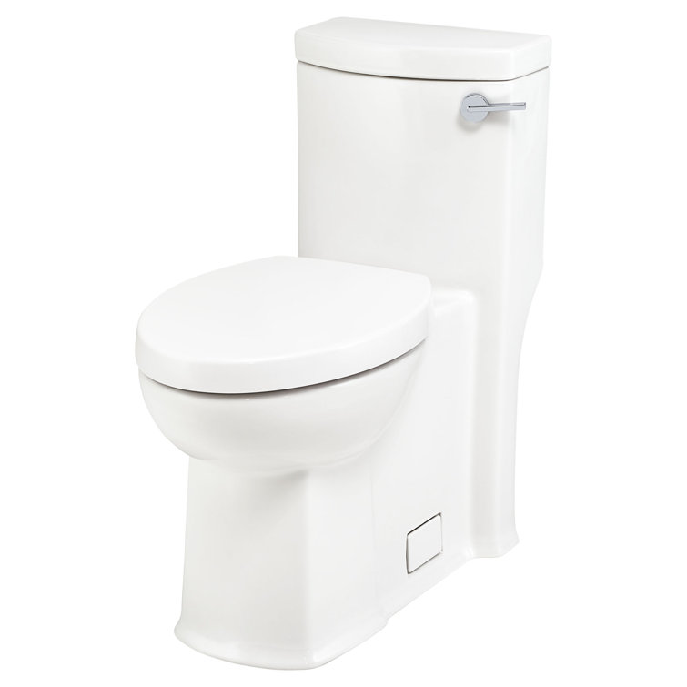 White Vitreous China High Efficiency Elongated Toilet