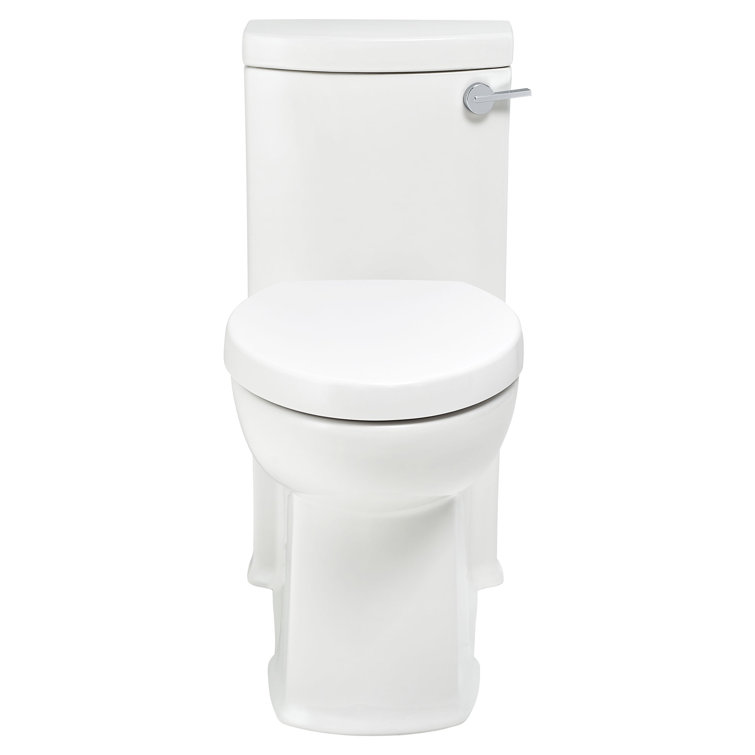 White Vitreous China High Efficiency Elongated Toilet