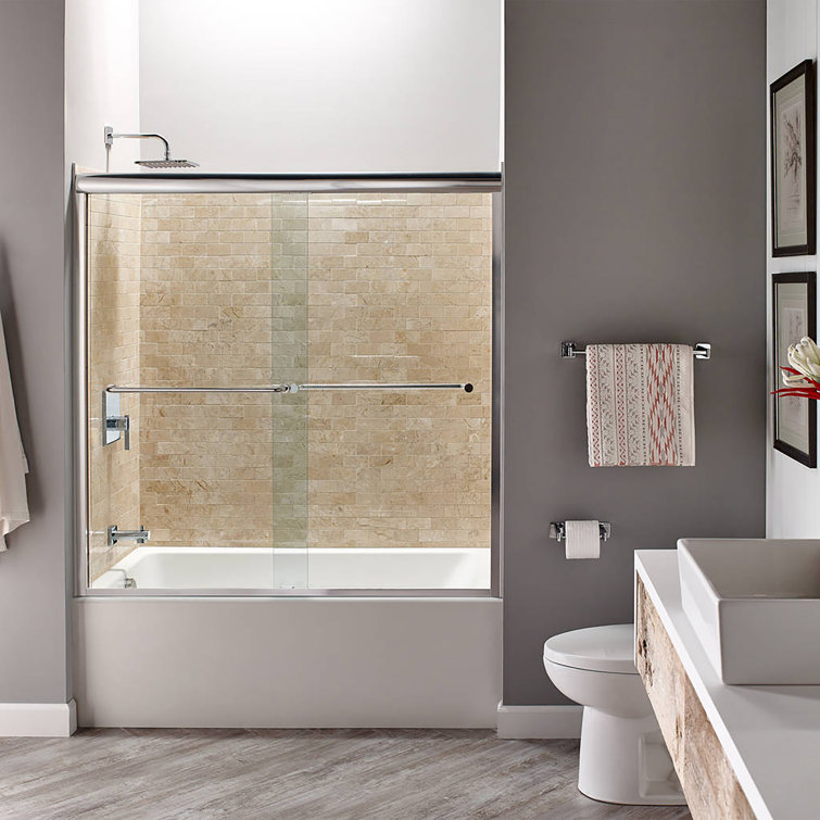 Studio 60'' x 32'' White Acrylic Alcove Soaking Bathtub