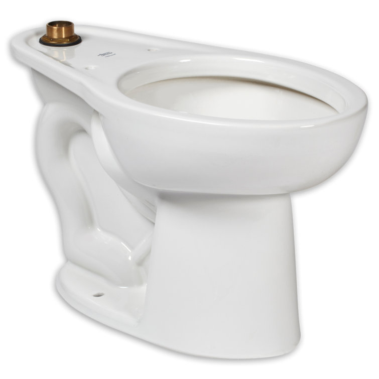 Madera White Elongated Commercial Toilet Bowl with Top Spud