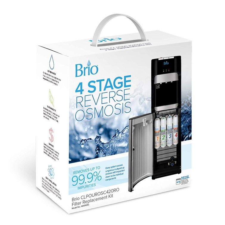 Brio 4-Stage White Reverse Osmosis Replacement Filter Kit