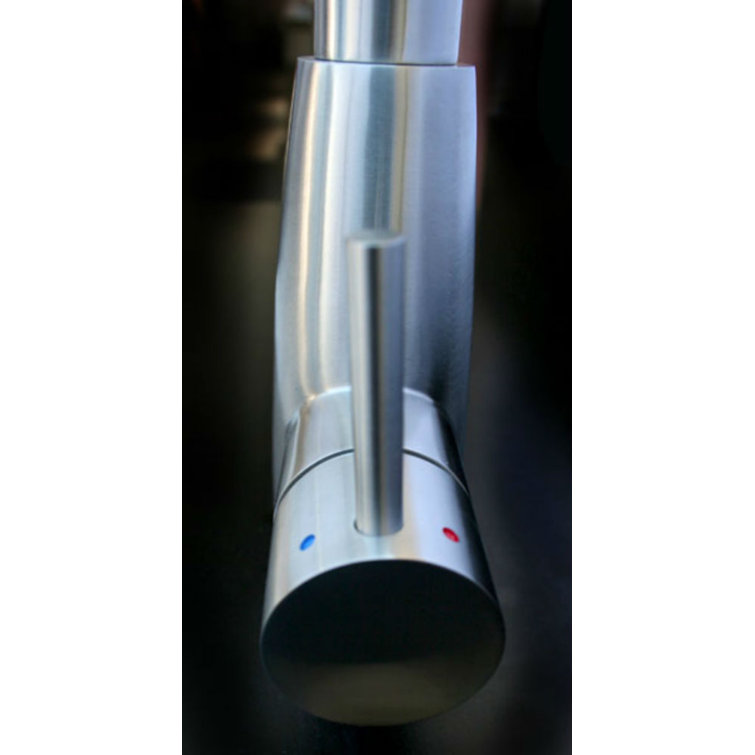 Brushed Stainless Steel Pull Down Kitchen Faucet with Spray