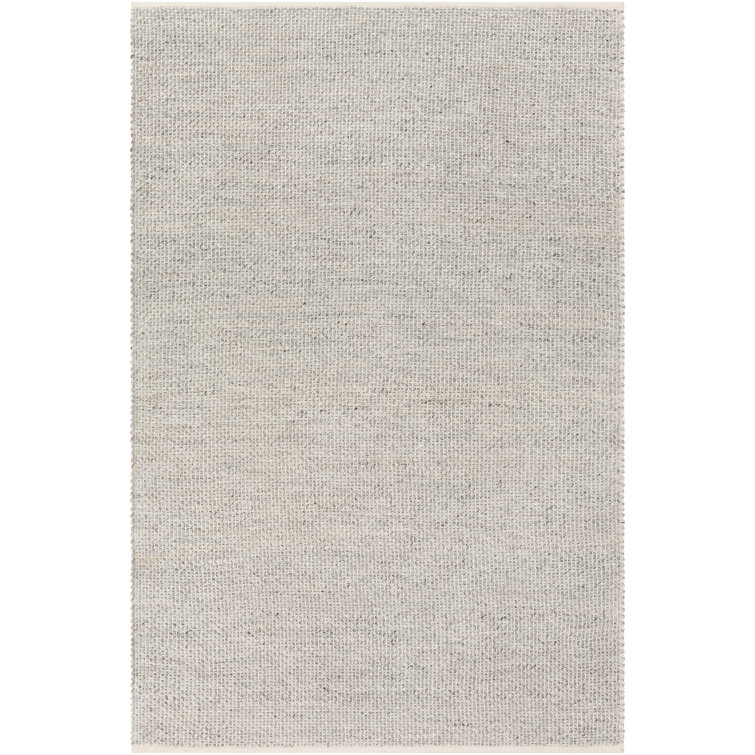 Handwoven Gray Diamond 10' x 14' Easy-Care Synthetic Rug