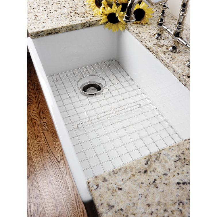 30'' White Fireclay Farmhouse Single Bowl Kitchen Sink