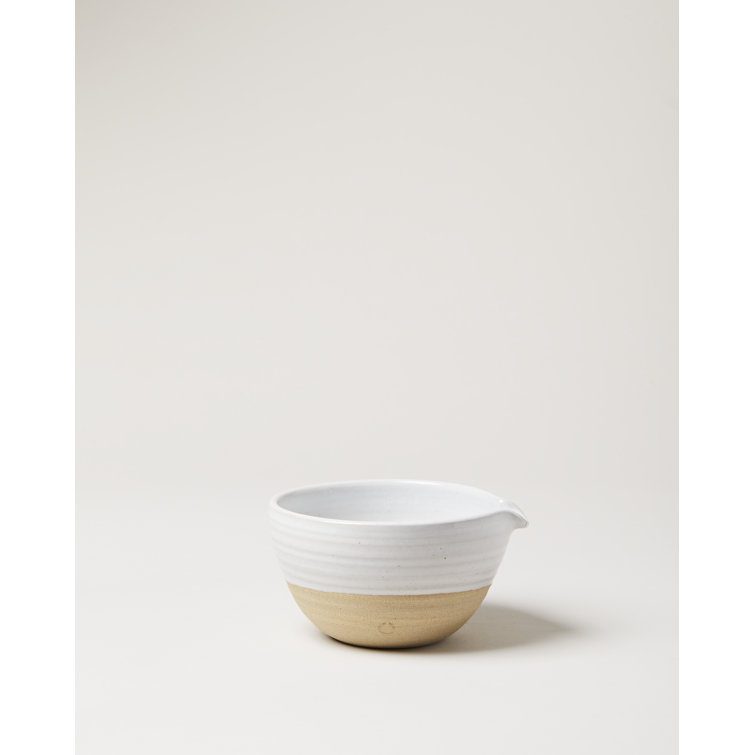 Medium Multicolor Ceramic Color Block Serving Bowl