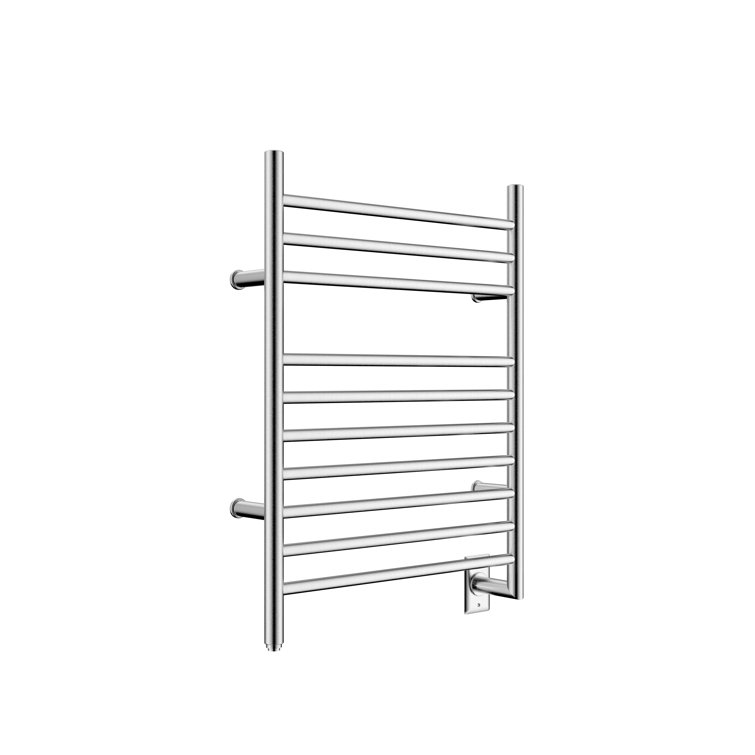Wall Mounted Mirror Polish 10-Bar Towel Warmer