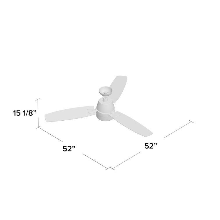 Beltre 52'' Ceiling Fan with LED Lights