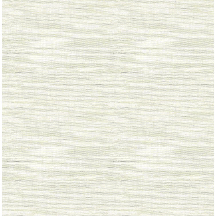 Agave Off-White Faux Grasscloth Non-Woven Wallpaper