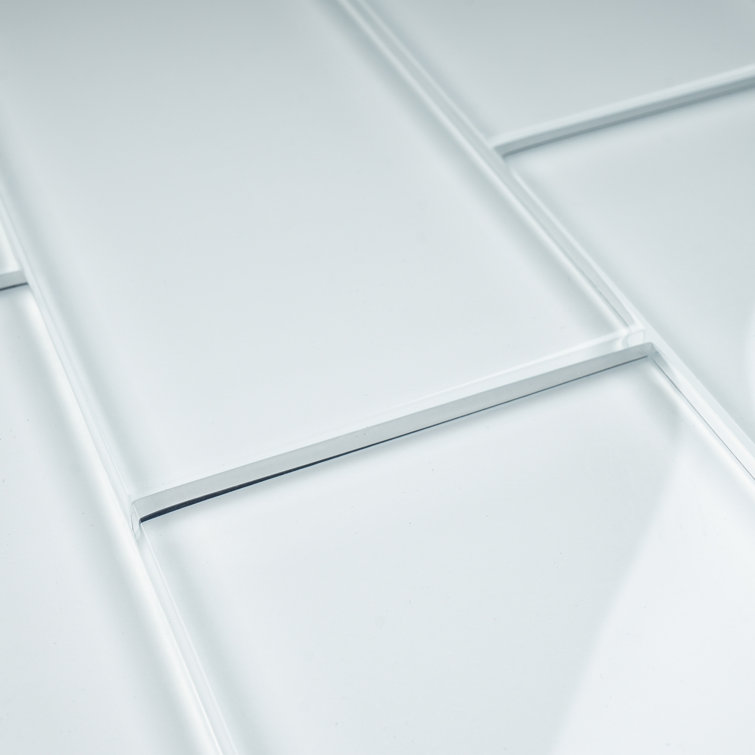 White Glass Mosaic Subway Tile for Kitchen and Bathroom