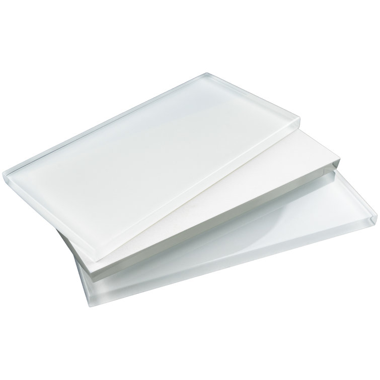 White Glass Mosaic Subway Tile for Kitchen and Bathroom