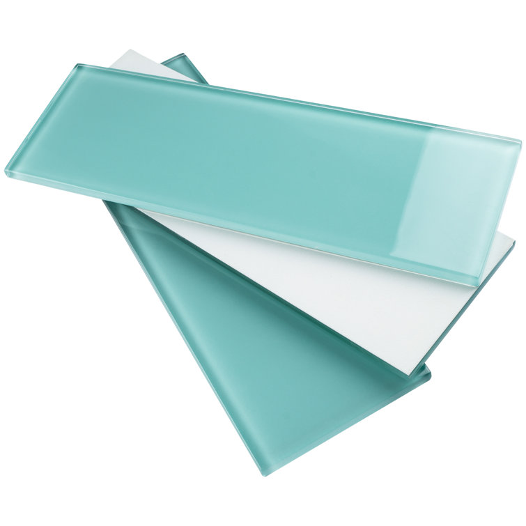 Blue Green Glass Mosaic Subway Tile for Kitchen and Bathroom