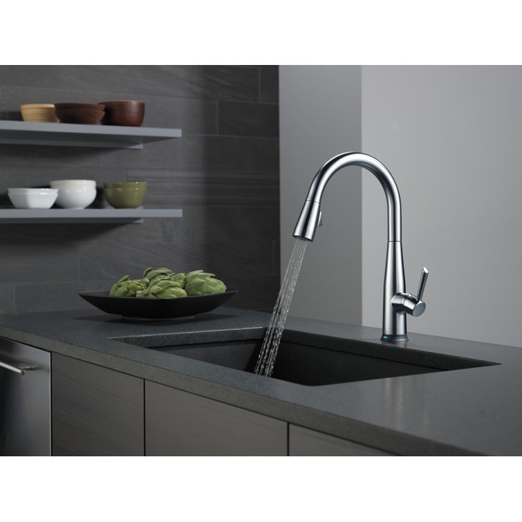 Arctic Stainless Steel Modern Pull-Down Kitchen Faucet with Voice Control
