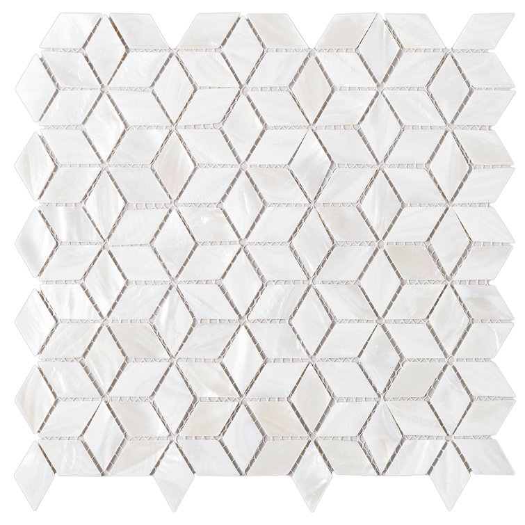 Mother of Pearl White Seashell Mosaic Wall Tile