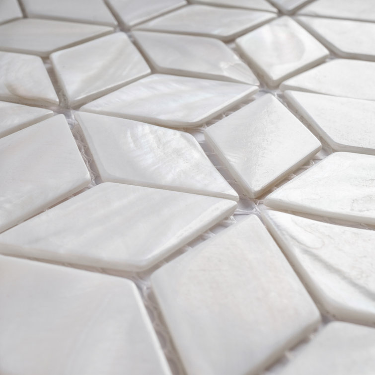 Mother of Pearl White Seashell Mosaic Wall Tile