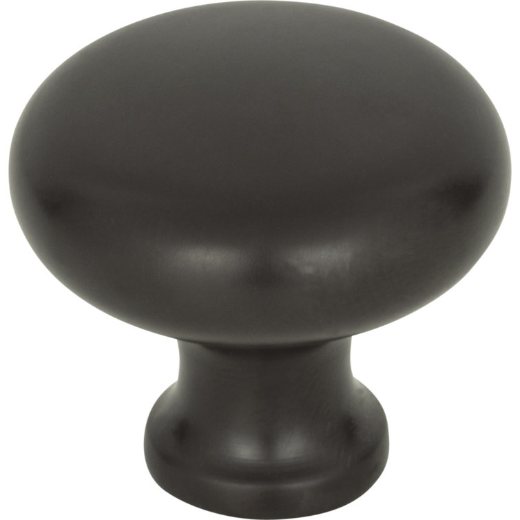 Oil Rubbed Bronze Round Knob with Mounting Hardware