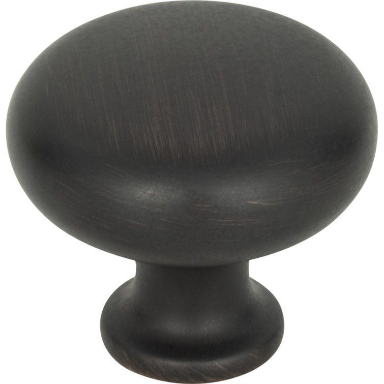 Venetian Bronze Round Traditional Cabinet Knob with Mounting Hardware