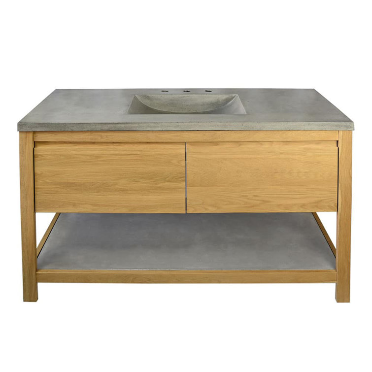 Sunrise Oak and Ash 49" Single Bathroom Vanity Set