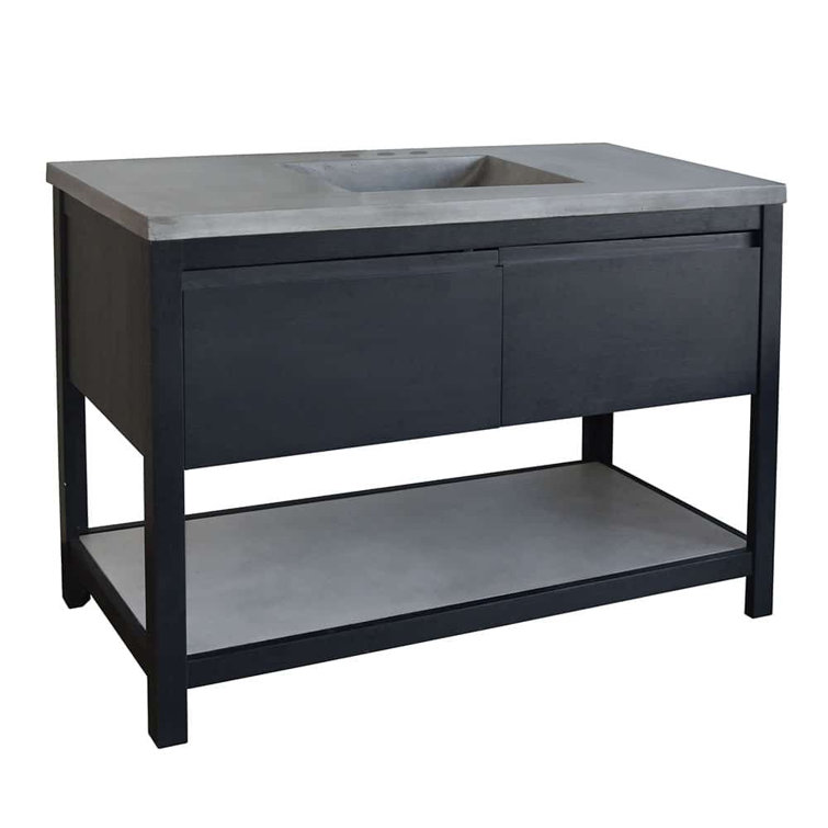 Solace 49" Midnight Oak and Ash Single Bathroom Vanity