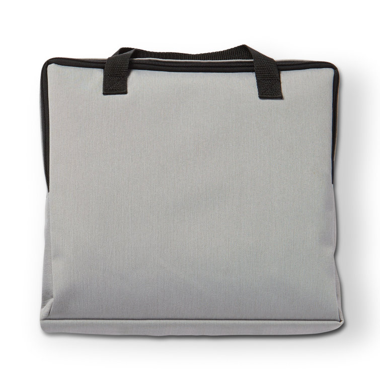 Light Gray Polyester Square Fire Table Protective Cover