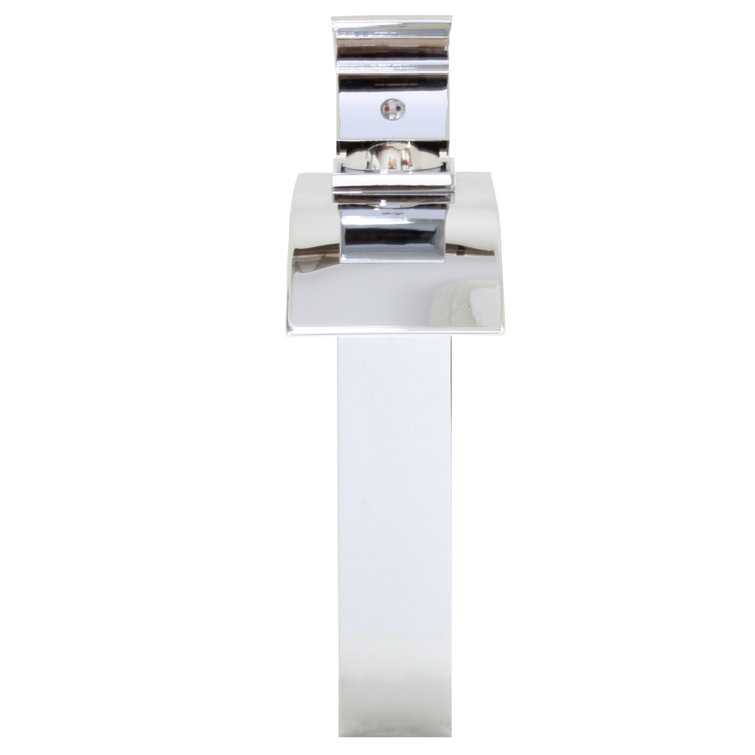 Polished Chrome Single-Handle Waterfall Vessel Sink Faucet