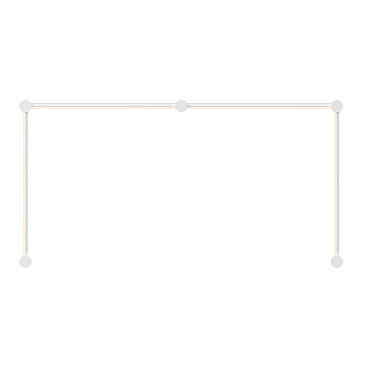 Satin White Chrome Dimmable LED Wall Sconce