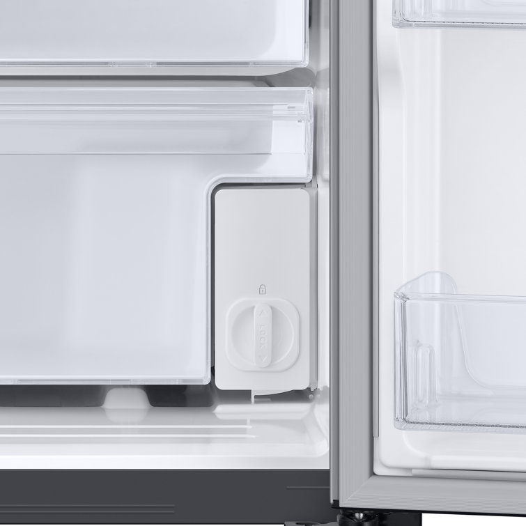 Stainless Steel Smart Side-by-Side Refrigerator with Media Center