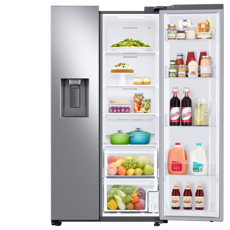 22 cu. ft. Stainless Steel Side-by-Side Refrigerator with Ice Maker