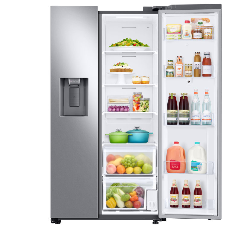 21.5 Cu Ft Stainless Steel Smart Side-by-Side Refrigerator