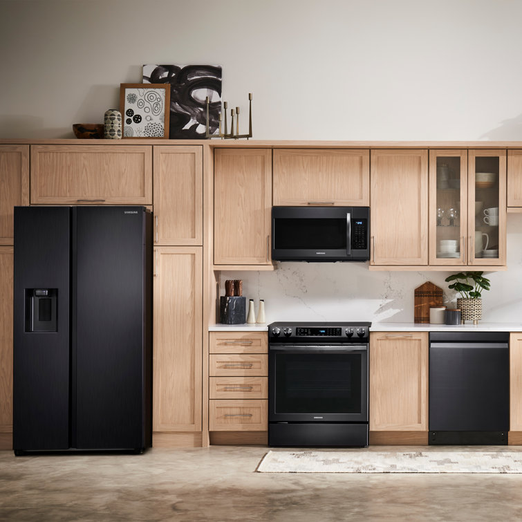 27.4 cu. ft. Black Stainless Steel Side-by-Side Refrigerator with Ice Maker