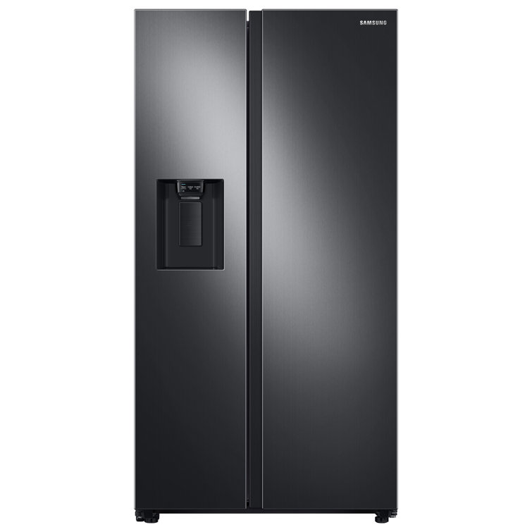 27.4 cu. ft. Black Stainless Steel Side-by-Side Refrigerator with Ice Maker