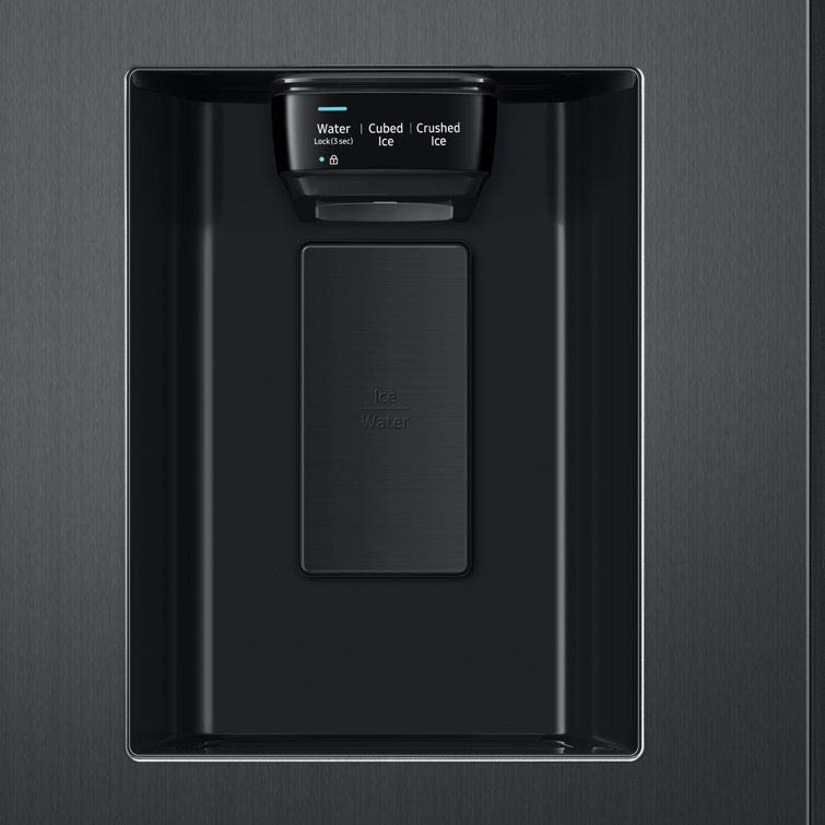 27.4 cu. ft. Black Stainless Steel Side-by-Side Refrigerator with Ice Maker