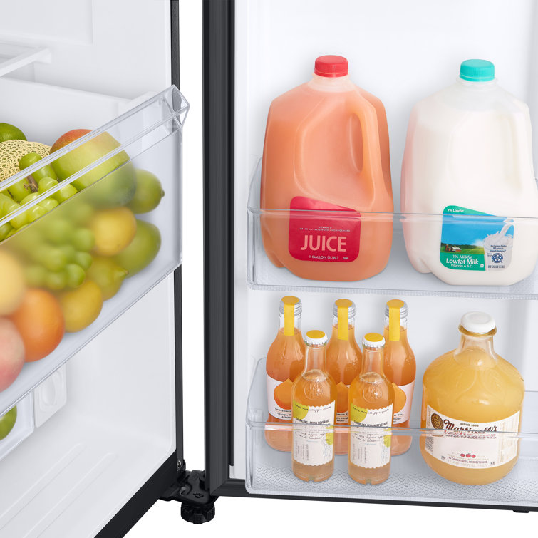 27.4 cu. ft. Black Stainless Steel Side-by-Side Refrigerator with Ice Maker
