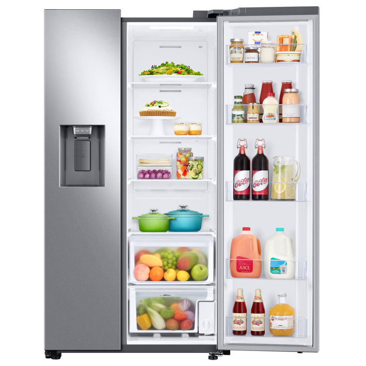 27.4 cu. ft. Stainless Steel Side-by-Side Refrigerator with Ice Maker