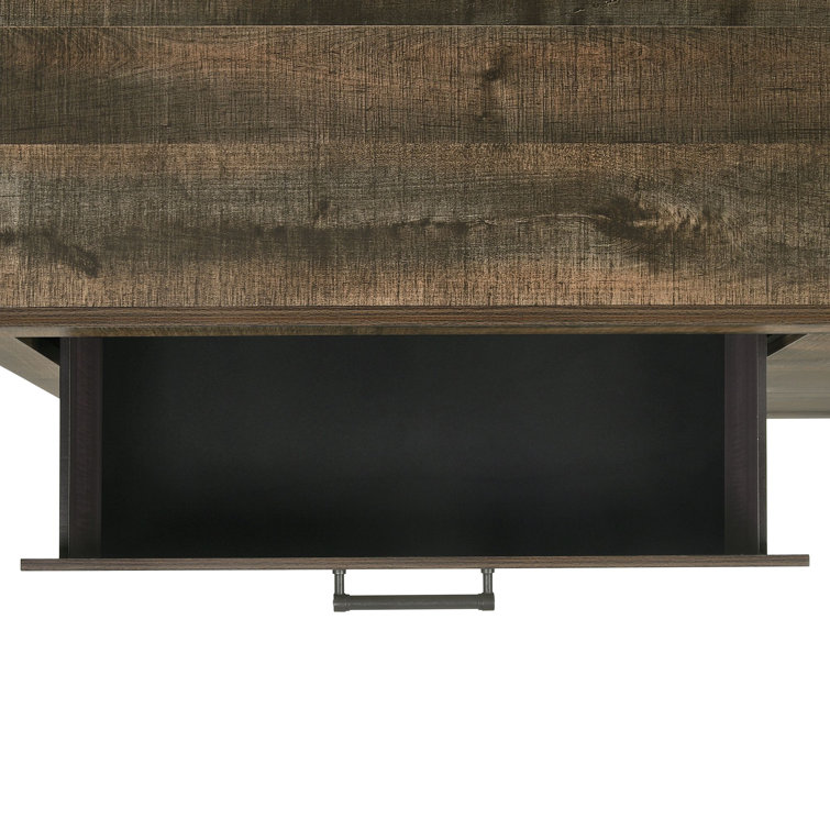 Beckett Dark Brown King 4-Piece Bedroom Set with Bluetooth